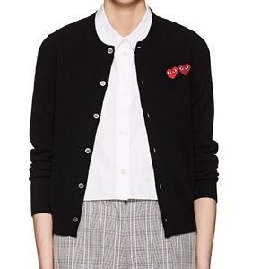 Comme Des Garçons PLAY Heart Wool Cardigan